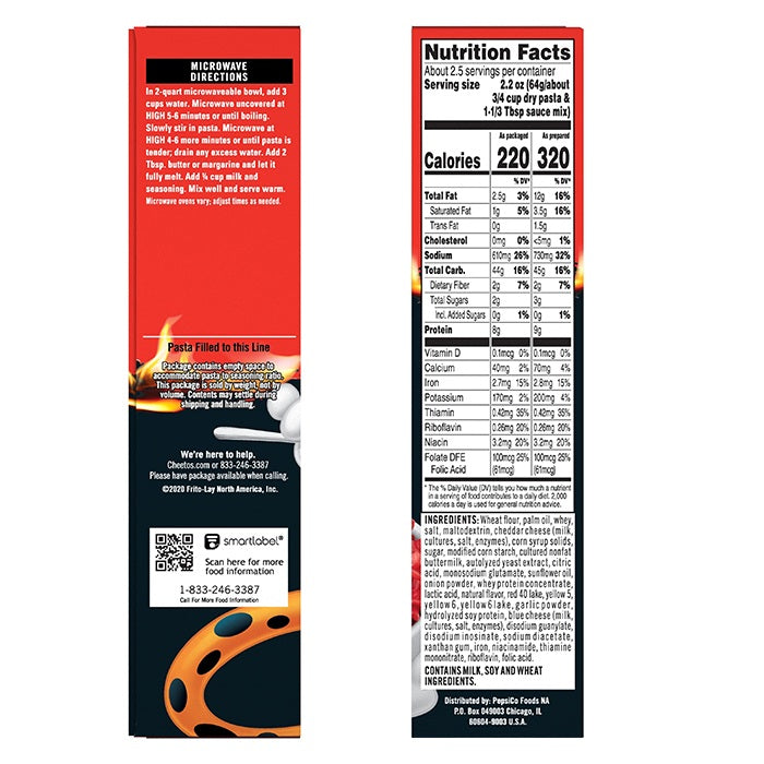 Cheetos – Mac’n Cheese Flamin Hot 12x160g USA
