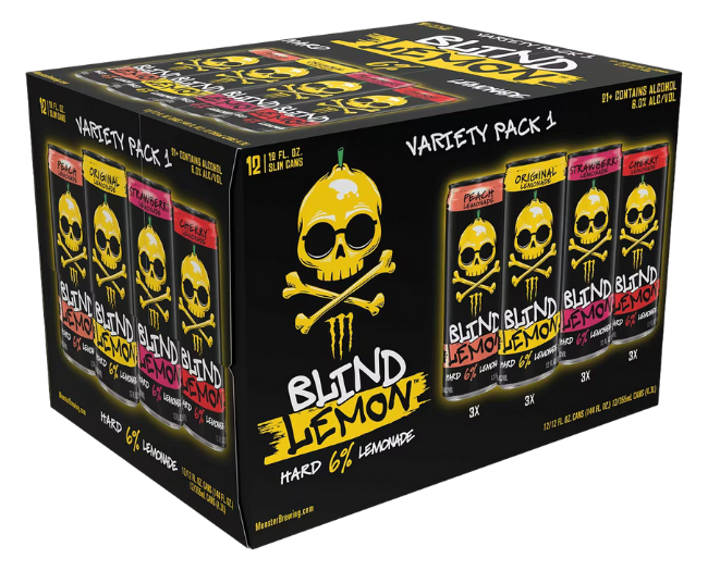 Monster The Beast Blind Lemonade Hard Variety Pack 6% 12x355ml