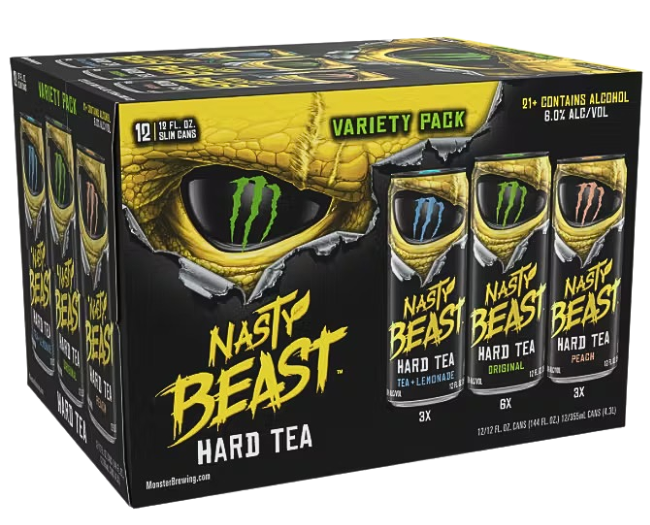Monster The Beast Nasty Beast Hard Tea Variety Pack 6% 12x355ml