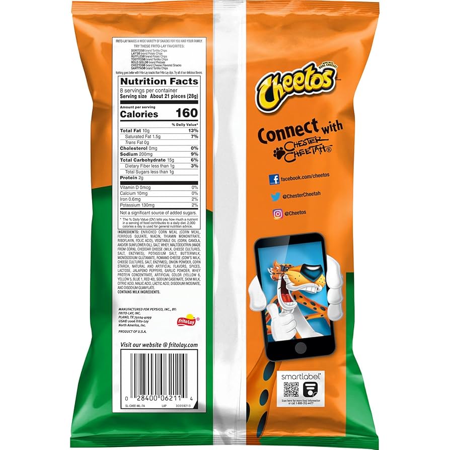 Cheetos – Crunchy Jalapeno Cheddar 10x226g USA